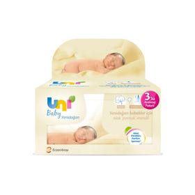 Uni Baby Uni Baby Yenidoğan Islak Mendil 3x40