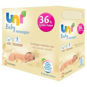 Uni Baby Yenidoğan 36 lı 1440 Yaprak Islak Mendil