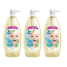 Uni Baby Yenidoğan 3x900 ml Saç ve Vücut Şampuanı