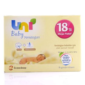 Uni Baby Yenidoğan 40x18'li 720 Yaprak Islak Mendil