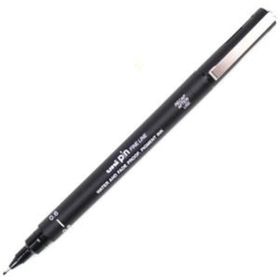 Uni-Ball Akrilik Uçlu Fine Line Pin 0.6 mm Siyah Çizim Kalemi