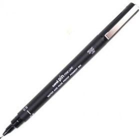Uni-Ball Akrilik Uçlu Fine Line Pin 0.6 mm Siyah Çizim Kalemi