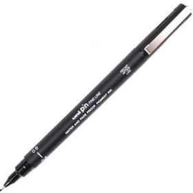 Uni-Ball Akrilik Uçlu Fine Line Pin 0.6 mm Siyah Çizim Kalemi