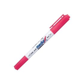 Uni-Ball Mediax PD-153T Çift Uçlu Kırmızı CD Kalemi