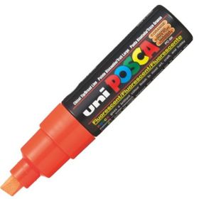 Uni PC-8K 8.0 Fosforlu Açık Turuncu Posca Poster Markörü