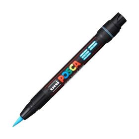 Uni PCF-350 Posca Açık Mavi 0.1-10 mm Fırça Uç Boyama Markörü