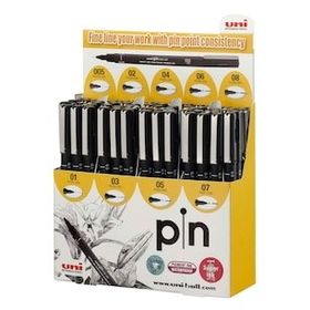 Uni Pin 200 0.2 mm Siyah Dayanıklı Mürekkep Teknik Çizim Kalemi