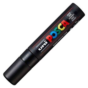 Uni POSCA PC-17K Black 24 15 mm Su Bazlı Poster Marker Kalem