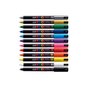 Uni POSCA PC-1MR 0.7 mm 16 Adet Renkli Poster Markörü