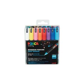 Uni POSCA PC-1MR 0.7 mm 16 Adet Renkli Poster Markörü
