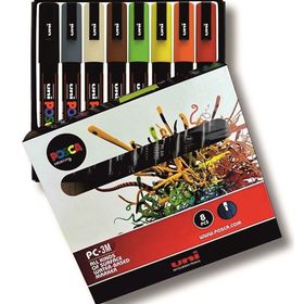 Uni Posca PC-3M Marker Toprak Renkler Boyama Markörü