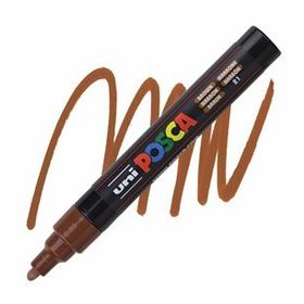 Uni POSCA PC-5M 1.8-2.5 mm Brown 21 Su Bazlı Poster Marker Kalem