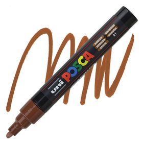Uni POSCA PC-5M 1.8-2.5 mm Brown 21 Su Bazlı Poster Marker Kalem
