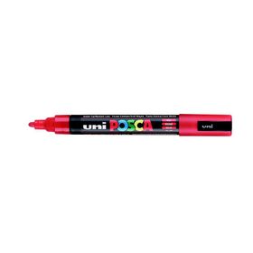Uni POSCA PC-5M Kırmızı 1.8-2.5 mm Su Bazlı Poster Markörü