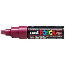 Uni POSCA PC-8K Red Wine 60 8 mm Su Bazlı Poster Marker Kalem