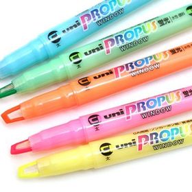 Uni PUS-102T/5C Propus Çift Uç 5 Adet Fosforlu Kalem