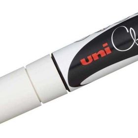 Uni PWE-8K 8.0 mm Beyaz Chalk Su Bazlı Siyah Tahta Markör Kalem