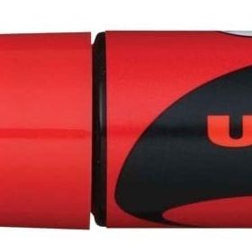 Uni PWE-8K 8.0 mm Kırmızı Chalk Su Bazlı Siyah Tahta Markör Kalem