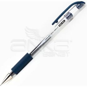 Uni Signo Needle 0.38 mm Mavi Siyah İğne Uçlu Jel Kalem