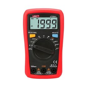 Uni-T UT33A 600V Kırmızı Dijital Multimetre Ölçü Aleti