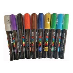 Uni Uni Posca PC-1M Boyama Marker 10'lu Set 0.7 mm
