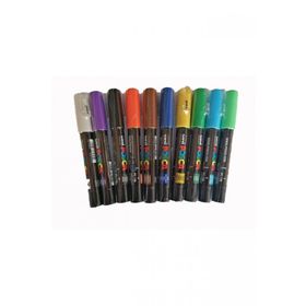 Uni Uni Posca PC-1M Boyama Marker 10'lu Set 0.7 mm