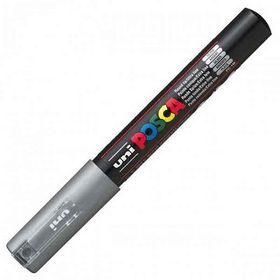 Uni Uni Posca PC-1MR Boyama Markörü 0.7 mm Gümüş