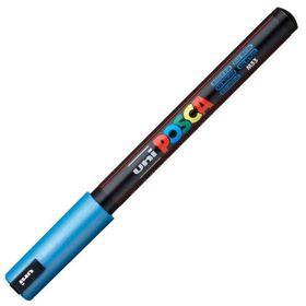 Uni Uni Posca PC-1MR Boyama Markörü 0.7 mm Metalik Mavi