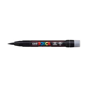Uni Uni Posca Pcf-350 Boyama Markeri 1-10 Mm Fırça Uç Siyah Renk