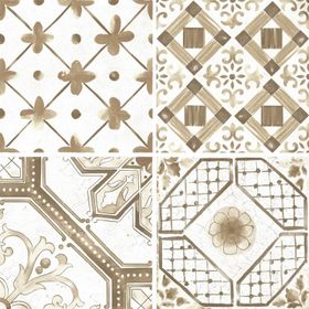 Unica Target Maiolica Brown White 60x60 cm Yer Duvar Karosu