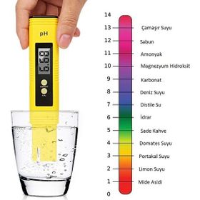 Unichrome Su Sıvı Akvaryum Ph Ölçer Kalibrasyon Dijital Phmetre