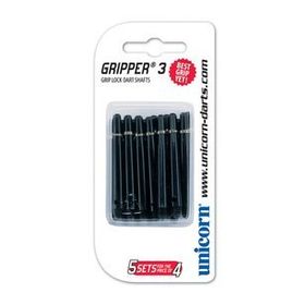 Unicorn 78616 Siyah 15 li Kısa GripperIII Dart Şaft Seti