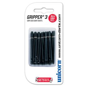 Unicorn 78617 Siyah 15 li Orta GripperIII Dart Şaft Seti