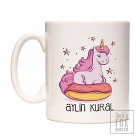 Unicorn Boynuzlu At İsim Yazılabilir Kupa Bardak