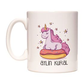 Unicorn Boynuzlu At İsim Yazılabilir Kupa Bardak