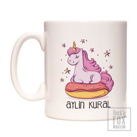 Unicorn Boynuzlu At İsim Yazılabilir Kupa Bardak