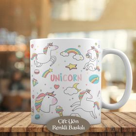 Unicorn Gökkuşağı Kupa Bardak