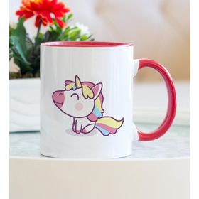 Unicorn Kırmızı Kupa Bardak