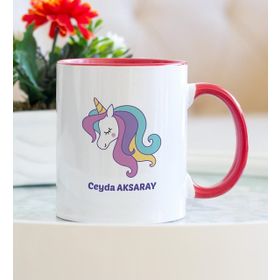 Unicorn Kırmızı Kupa Bardak