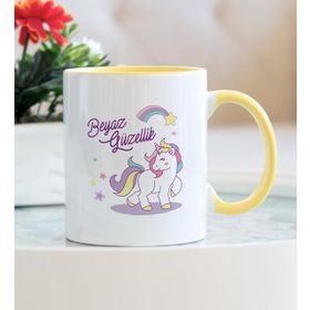 Unicorn Sarı Kupa Bardak