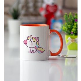 Unicorn Turuncu Kupa Bardak