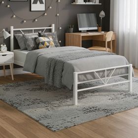 Unimet Alchera 90x190 cm Beyaz Daybed Tek Kişilik Metal Karyola