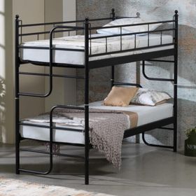 Unimet Armas Siyah 90x200 cm Metal Ranza