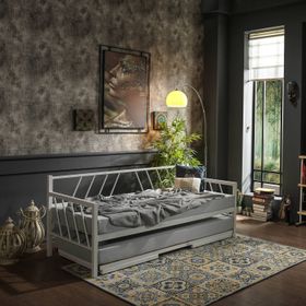 Unimet Glory Yavrulu Daybed Beyaz Tek-Çift Kişilik Metal Karyola
