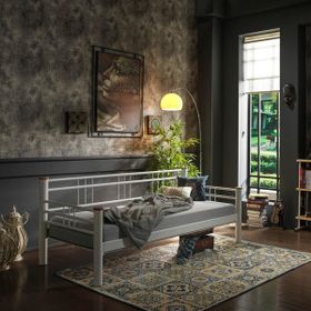 Unimet Kappis Daybed Beyaz 90x200 cm Tek Kişilik Metal Karyola