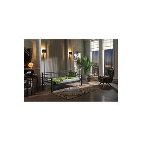 Unimet Kappis Daybed Siyah 90x200 cm Tek Kişilik Metal Karyola