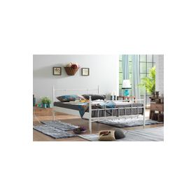 Unimet Lalas Daybed 90x200 cm Beyaz Tek Kişilik Metal Karyola