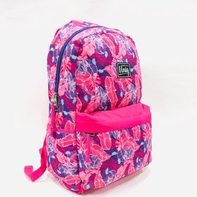 Uniq 95792 Yaprak Desenli Kız Çocuk Anaokulu Çantası Pembe