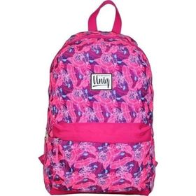 Uniq 95792 Yaprak Desenli Kız Çocuk Anaokulu Çantası Pembe