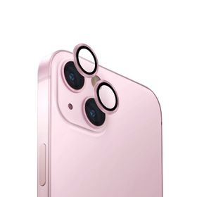 Uniq iPhone 15-15 Plus Optix Alüminyum Pembe Kamera Lens Koruyucu